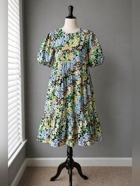 🌼 H&M Floral Dress – Oversized, 100% Cotton, Comfortable & Airy